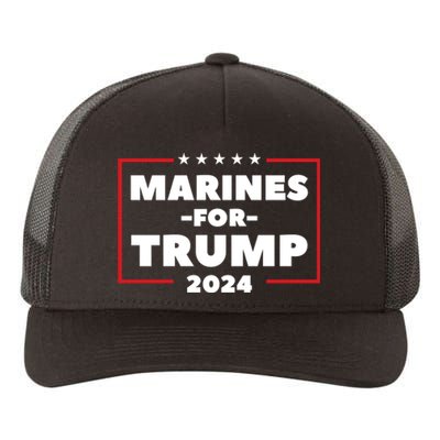 Marine For Trump 24 Yupoong Adult 5-Panel Trucker Hat