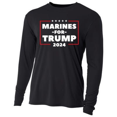 Marine For Trump 24 Cooling Performance Long Sleeve Crew