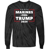 Marine For Trump 24 Tie-Dye Long Sleeve Shirt