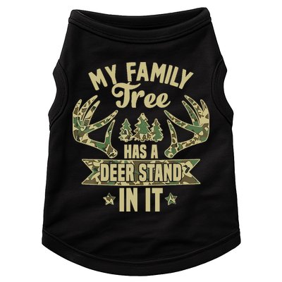 My Family Tree Has A Deer Stand In It Camo Hunting Vintage Doggie Tank