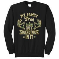 My Family Tree Has A Deer Stand In It Camo Hunting Vintage Sweatshirt