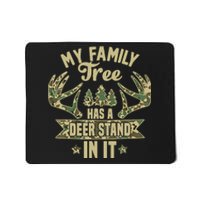 My Family Tree Has A Deer Stand In It Camo Hunting Vintage Mousepad