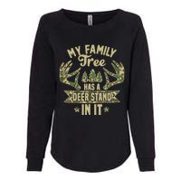 My Family Tree Has A Deer Stand In It Camo Hunting Vintage Womens California Wash Sweatshirt