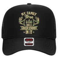 My Family Tree Has A Deer Stand In It Camo Hunting Vintage Trucker Hat