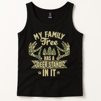 My Family Tree Has A Deer Stand In It Camo Hunting Vintage Tank Top