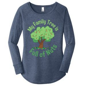 My Family Tree Is Full Of Nuts Reunion Crazy Families Gift Women's Perfect Tri Tunic Long Sleeve Shirt