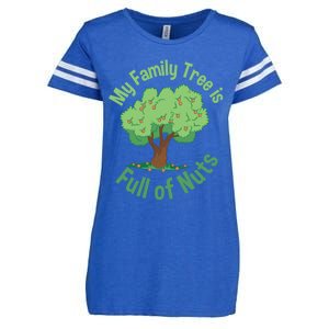 My Family Tree Is Full Of Nuts Reunion Crazy Families Gift Enza Ladies Jersey Football T-Shirt