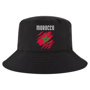 Moroccan Flag To Support Morocco Gift Moroccan Soccer Fans Great Gift Cool Comfort Performance Bucket Hat