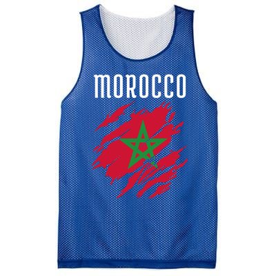 Moroccan Flag To Support Morocco Gift Moroccan Soccer Fans Great Gift Mesh Reversible Basketball Jersey Tank