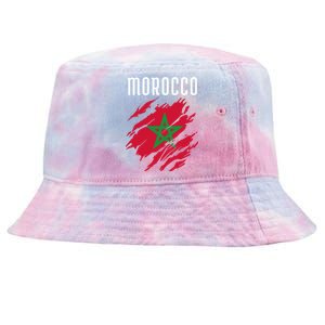 Moroccan Flag To Support Morocco Gift Moroccan Soccer Fans Great Gift Tie-Dyed Bucket Hat