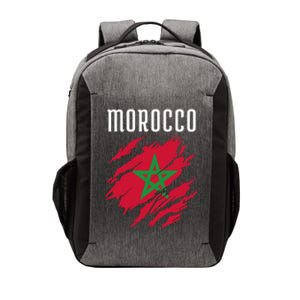 Moroccan Flag To Support Morocco Gift Moroccan Soccer Fans Great Gift Vector Backpack