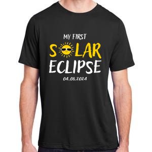 My First Total Solar Eclipse April 8th Adult ChromaSoft Performance T-Shirt