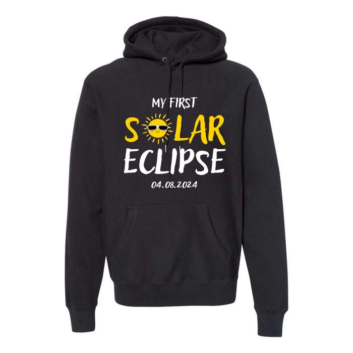 My First Total Solar Eclipse April 8th Premium Hoodie