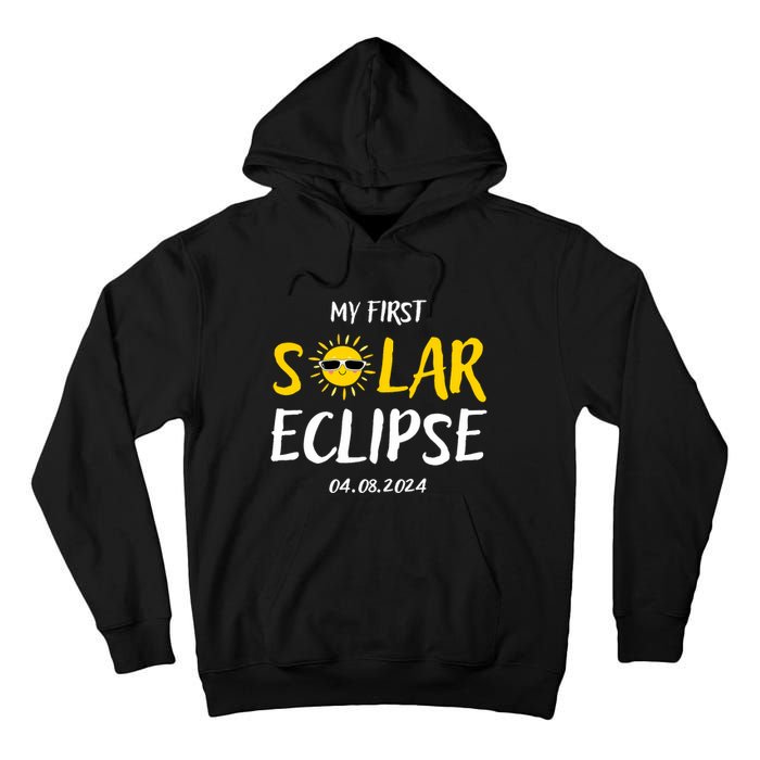 My First Total Solar Eclipse April 8th Tall Hoodie