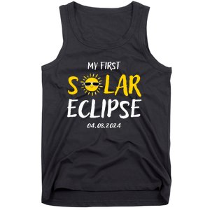 My First Total Solar Eclipse April 8th Tank Top