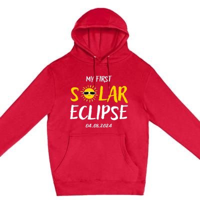 My First Total Solar Eclipse April 8th Premium Pullover Hoodie