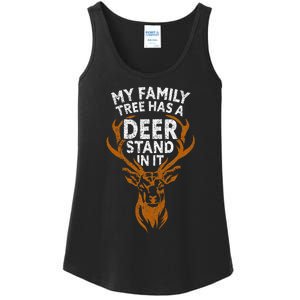 My Family Tree Has A Deer Stand In It Funny Ladies Essential Tank