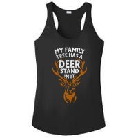 My Family Tree Has A Deer Stand In It Funny Ladies PosiCharge Competitor Racerback Tank