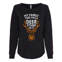 My Family Tree Has A Deer Stand In It Funny Womens California Wash Sweatshirt