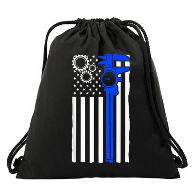 Machinist Flag Tools CNC Machine Operator Machining Drawstring Bag