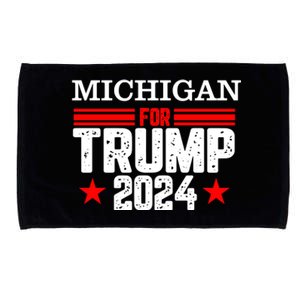 Michigan For Trump 2024 Microfiber Hand Towel