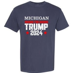 Michigan For Trump 2024 Garment-Dyed Heavyweight T-Shirt