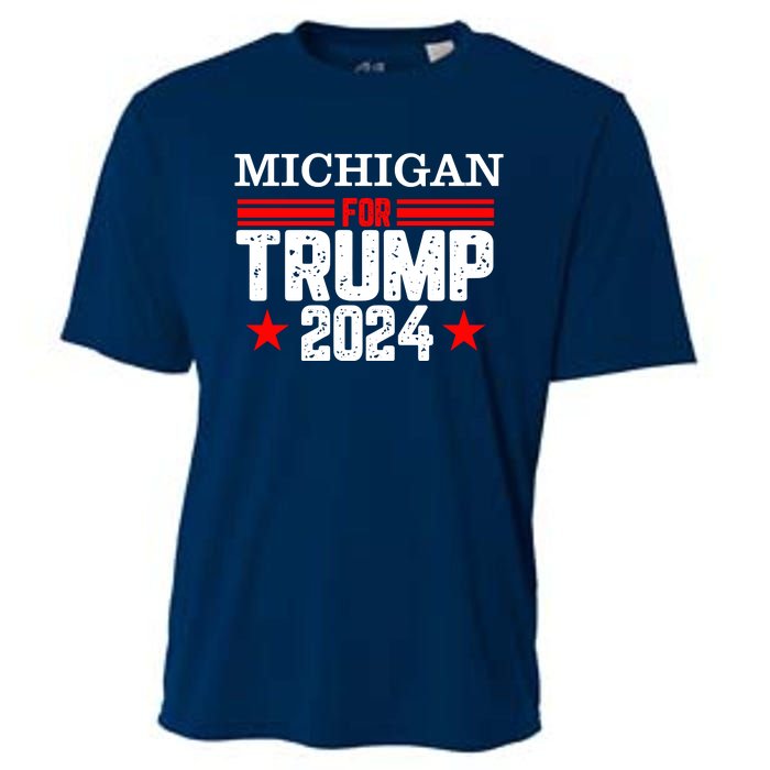 Michigan For Trump 2024 Cooling Performance Crew T-Shirt