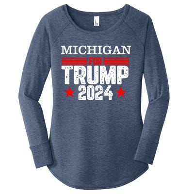 Michigan For Trump 2024 Women's Perfect Tri Tunic Long Sleeve Shirt