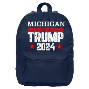 Michigan For Trump 2024 16 in Basic Backpack