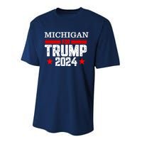 Michigan For Trump 2024 Performance Sprint T-Shirt