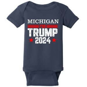 Michigan For Trump 2024 Baby Bodysuit