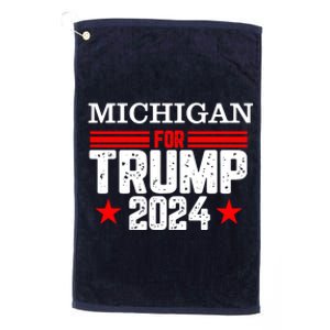 Michigan For Trump 2024 Platinum Collection Golf Towel