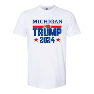 Michigan For Trump 2024 Softstyle CVC T-Shirt