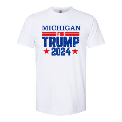 Michigan For Trump 2024 Softstyle® CVC T-Shirt