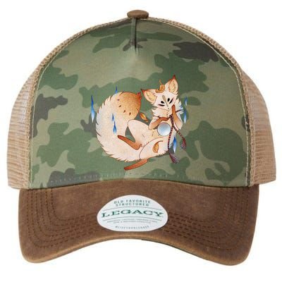 Mischievous Fox Teakitsune Yokai Kitsune Legacy Tie Dye Trucker Hat