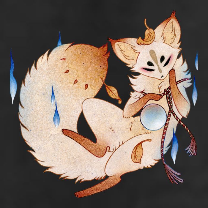 Mischievous Fox Teakitsune Yokai Kitsune Cool Comfort Performance Bucket Hat