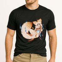 Mischievous Fox Teakitsune Yokai Kitsune Performance Shirt