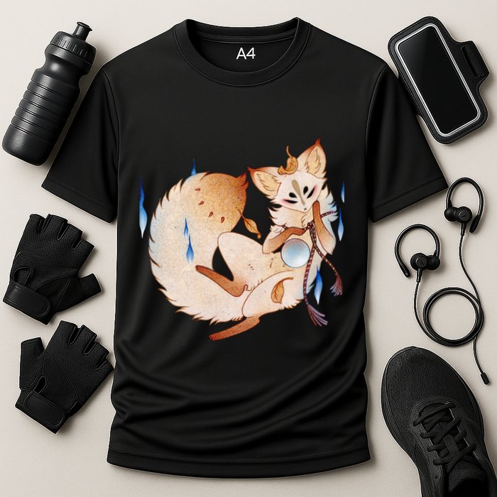 Mischievous Fox Teakitsune Yokai Kitsune Performance Shirt