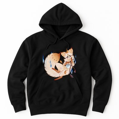 Mischievous Fox Teakitsune Yokai Kitsune Hoodie