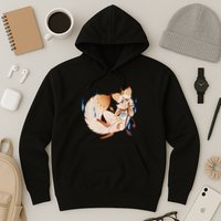 Mischievous Fox Teakitsune Yokai Kitsune Hoodie