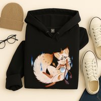 Mischievous Fox Teakitsune Yokai Kitsune Hoodie
