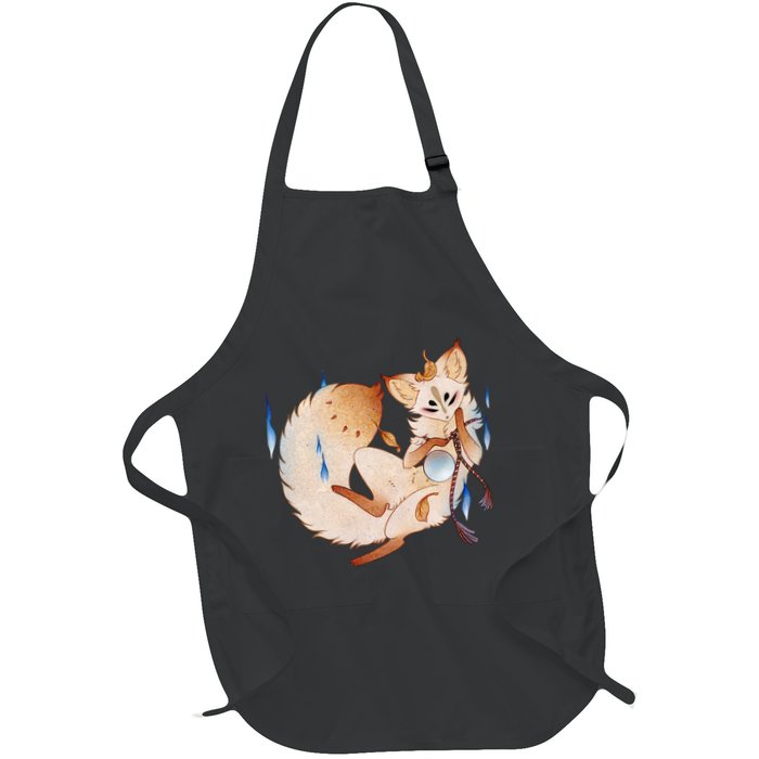 Mischievous Fox Teakitsune Yokai Kitsune Apron
