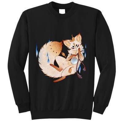 Mischievous Fox Teakitsune Yokai Kitsune Sweatshirt