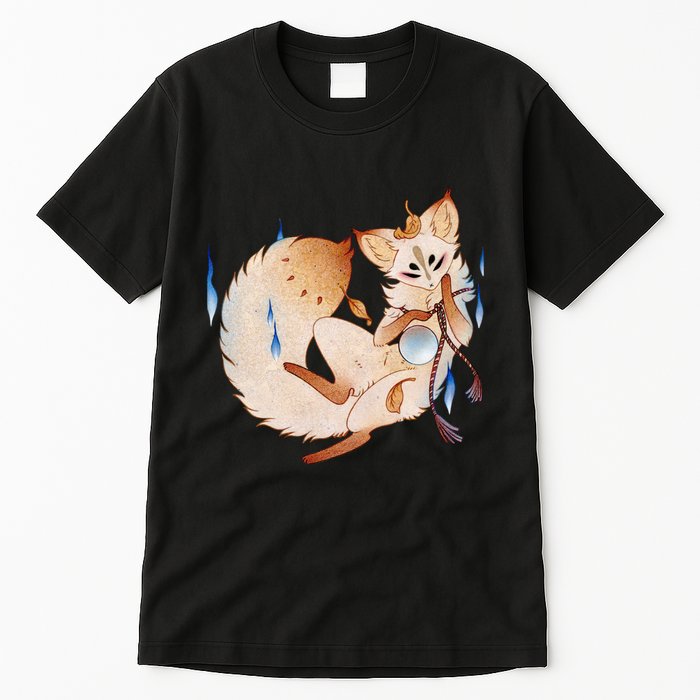 Mischievous Fox Teakitsune Yokai Kitsune Tall T-Shirt