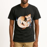 Mischievous Fox Teakitsune Yokai Kitsune Tall T-Shirt