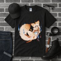 Mischievous Fox Teakitsune Yokai Kitsune Tall T-Shirt