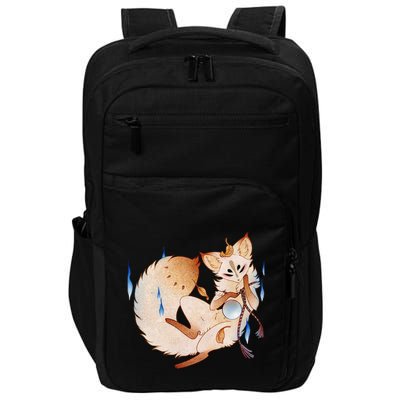 Mischievous Fox Teakitsune Yokai Kitsune Impact Tech Backpack