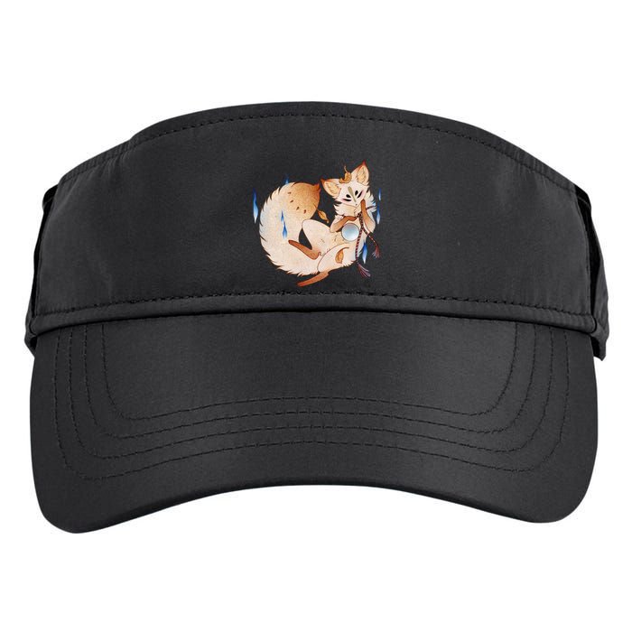 Mischievous Fox Teakitsune Yokai Kitsune Adult Drive Performance Visor