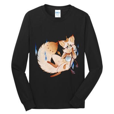 Mischievous Fox Teakitsune Yokai Kitsune Tall Long Sleeve T-Shirt