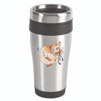 Mischievous Fox Teakitsune Yokai Kitsune 16oz Travel Tumbler